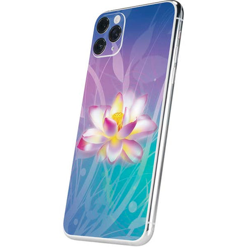 Lotus Floral Pattern iPhone 11 Pro Max Skin