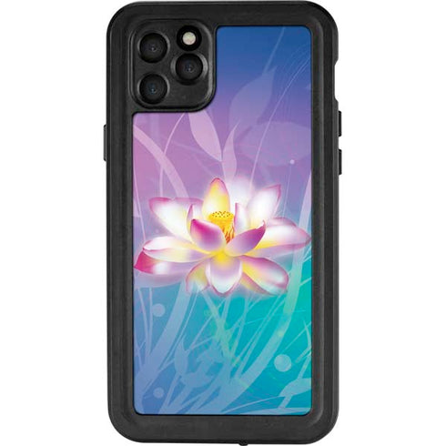 Lotus Floral Pattern iPhone 11 Pro Max Waterproof Case
