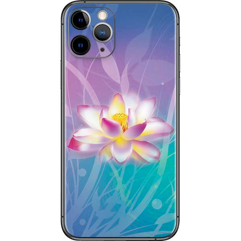 Lotus Floral Pattern iPhone 11 Pro Skin