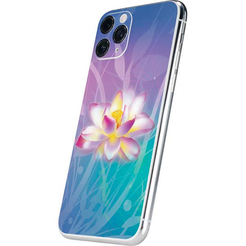 Lotus Floral Pattern iPhone 11 Pro Skin