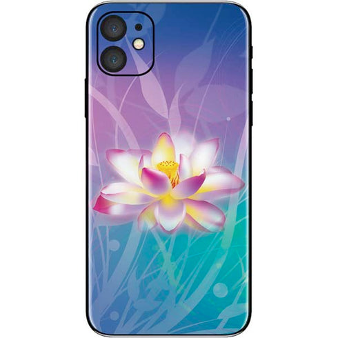 Lotus Floral Pattern iPhone 11 Skin