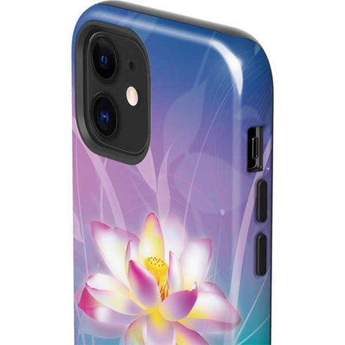 Lotus Floral Pattern iPhone 12 Impact Case