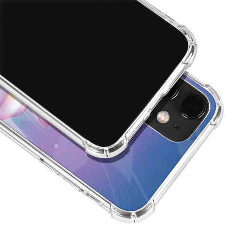 Lotus Floral Pattern iPhone 12 Mini Clear Case