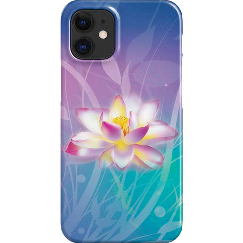 Lotus Floral Pattern iPhone 12 Mini Lite Case