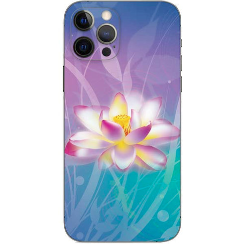 Lotus Floral Pattern iPhone 12 Pro Skin