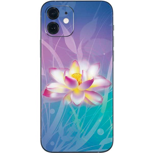 Lotus Floral Pattern iPhone 12 Skin