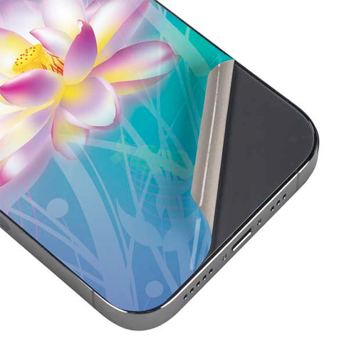 Lotus Floral Pattern iPhone 13 Pro Max Skin