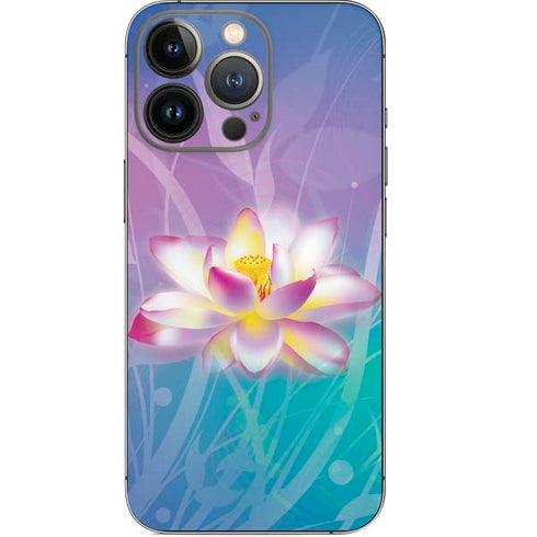 Lotus Floral Pattern iPhone 13 Pro Skin