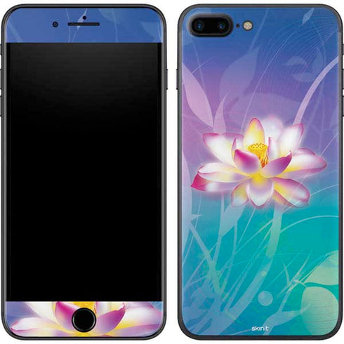 Lotus Floral Pattern iPhone 8 Plus Skin