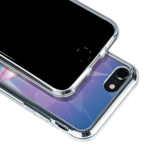 Lotus Floral Pattern iPhone SE (2nd & 3rd Gen) Clear Case