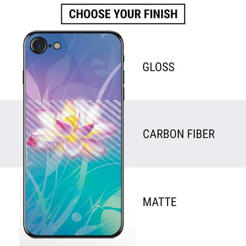 Lotus Floral Pattern iPhone SE (2nd & 3rd Gen) Skin