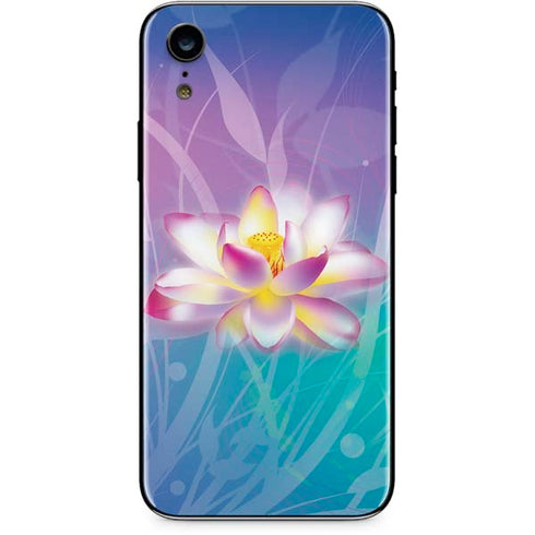 Lotus Floral Pattern iPhone XR Skin