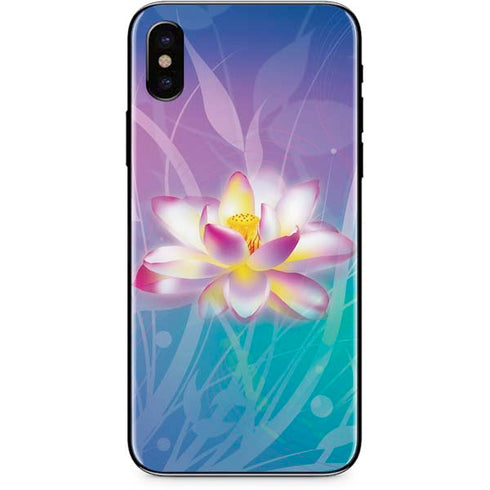 Lotus Floral Pattern iPhone XS Max Skin