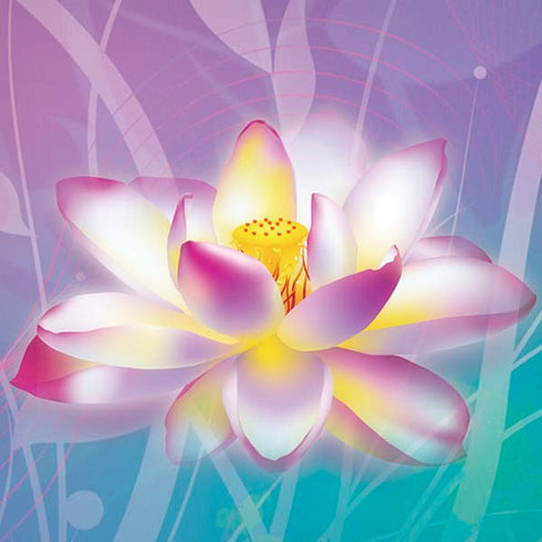 Lotus Floral Pattern iPhone XS Skin
