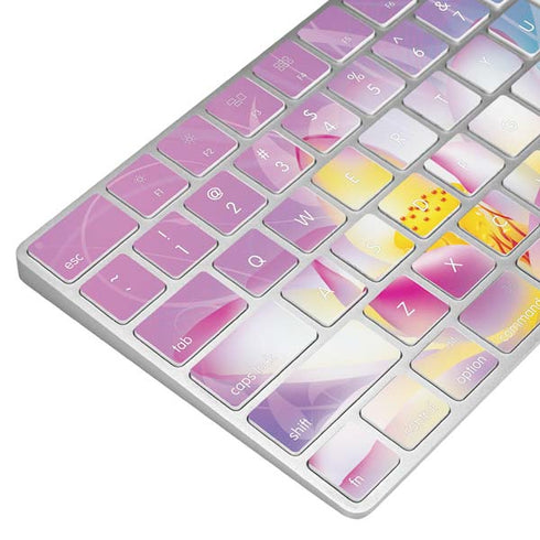 Lotus Floral Pattern Magic Keyboard Skin