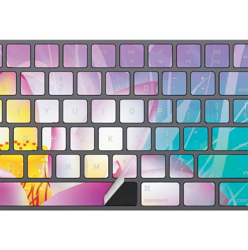 Lotus Floral Pattern Magic Keyboard with Numeric Keypad Skin
