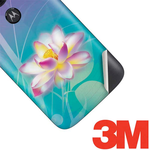 Lotus Floral Pattern Moto E5 Play Skin