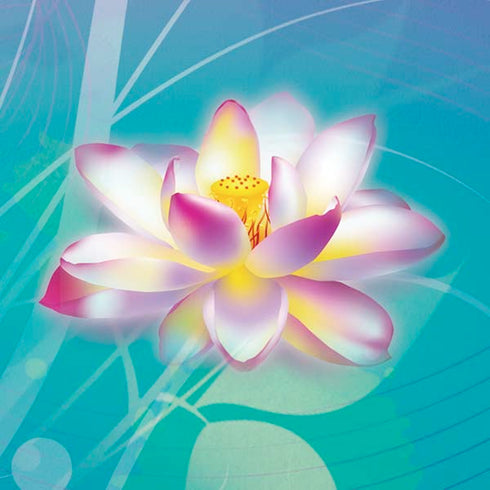 Lotus Floral Pattern Moto E5 Play Skin