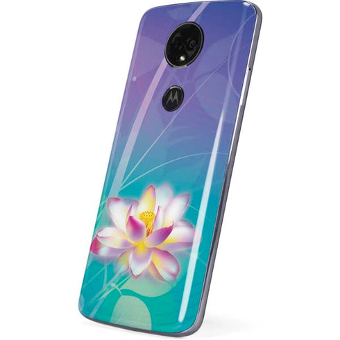 Lotus Floral Pattern Moto E5 Plus Skin