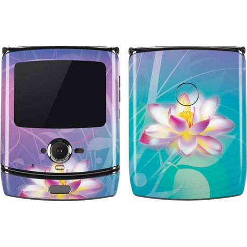 Lotus Floral Pattern Motorola RAZR Skin