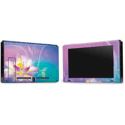 Lotus Floral Pattern Nintendo Switch Bundle Skin