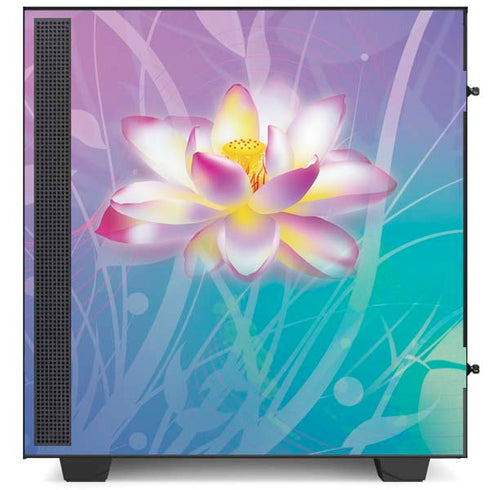Lotus Floral Pattern NZXT H510 Compact ATX Mid-Tower Case Skin