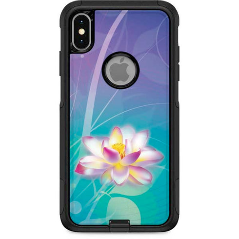 Lotus Floral Pattern Otterbox Commuter iPhone Skin
