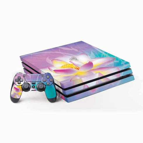 Lotus Floral Pattern PS4 Pro Bundle Skin