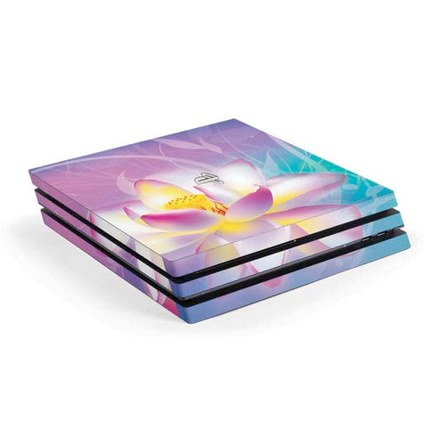 Lotus Floral Pattern PS4 Pro Console Skin
