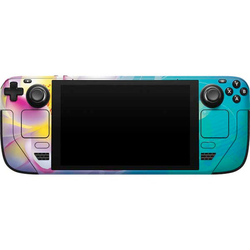 Lotus Floral Pattern Steam Deck Handheld Gaming Computer Skin