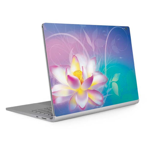 Lotus Floral Pattern Surface Book 2 13.5in Skin