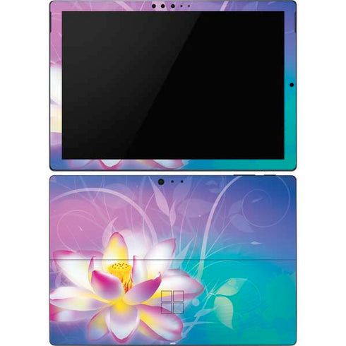 Lotus Floral Pattern Surface Pro 6 Skin