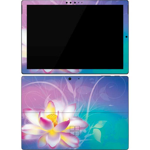 Lotus Floral Pattern Surface Pro 7 Skin