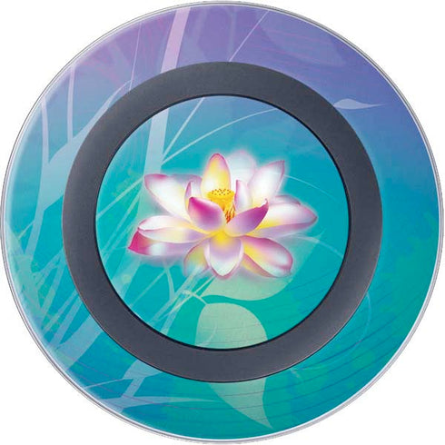 Lotus Floral Pattern Wireless Charger Skin
