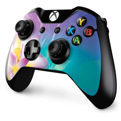 Lotus Floral Pattern Xbox One Controller Skin