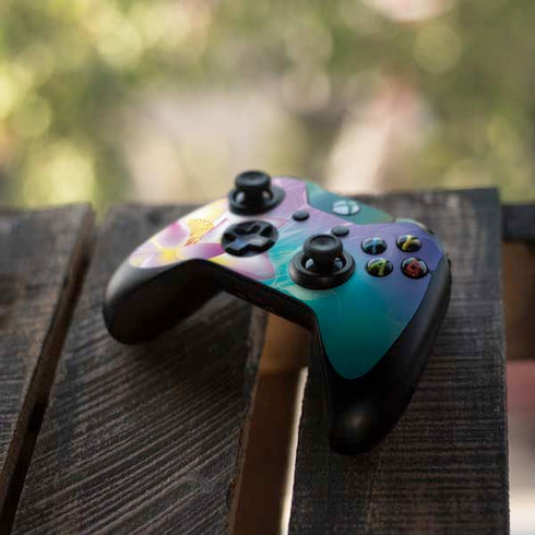 Lotus Floral Pattern Xbox One Controller Skin