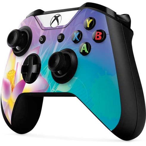 Lotus Floral Pattern Xbox One X Controller Skin