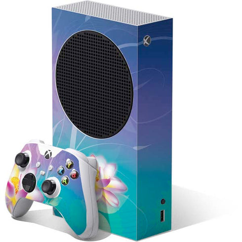 Lotus Floral Pattern Xbox Series S Bundle Skin