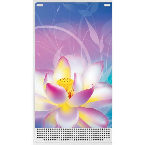 Lotus Floral Pattern Xbox Series S Console Skin