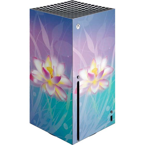 Lotus Floral Pattern Xbox Series X Console Skin