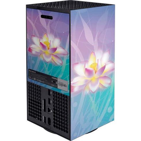 Lotus Floral Pattern Xbox Series X Console Skin