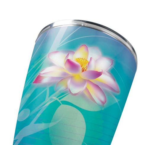 Lotus Floral Pattern Yeti 20oz Tumbler Skin