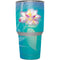 Lotus Floral Pattern Yeti 30oz Rambler Tumbler Skin