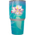 Lotus Floral Pattern Yeti 30oz Rambler Tumbler Skin