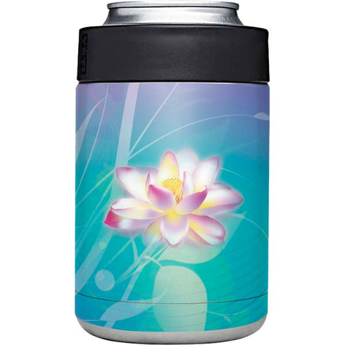 Lotus Floral Pattern Yeti Colster Can Insulator Skin