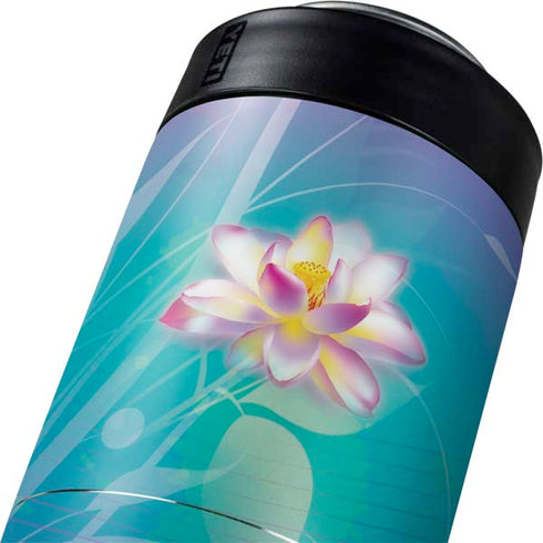 Lotus Floral Pattern Yeti Colster Can Insulator Skin