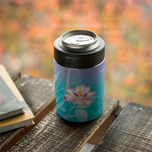 Lotus Floral Pattern Yeti Colster Can Insulator Skin