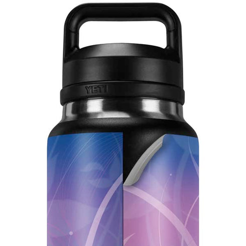 Lotus Floral Pattern YETI Rambler 36oz Bottle Skin