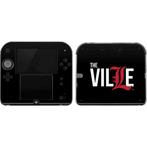 University of Louisville Black Background Nintendo 2DS Skin