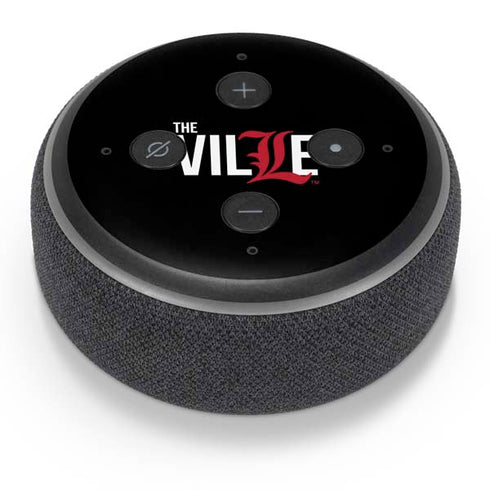 University of Louisville Black Background Amazon Echo Dot Skin